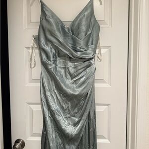Signature Silver Backless Dress